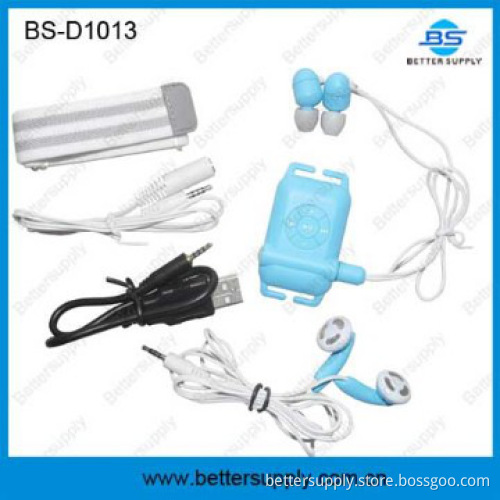 Factory wholesale price for waterproof mp3 with ipx8 waterproof standa